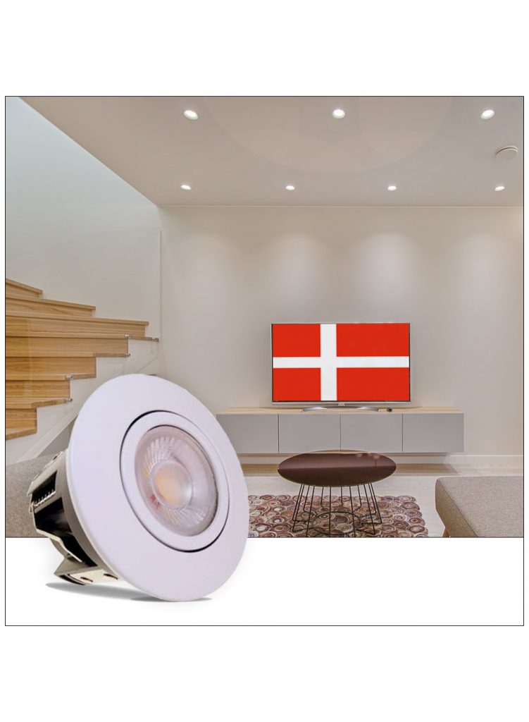 LED spots til indbygning dansk udviklet